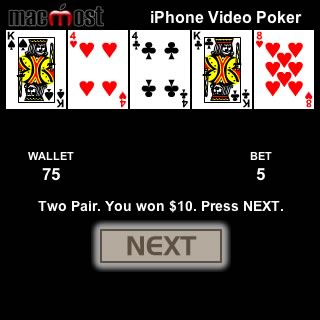 Gioca al Videopoker sul tuo iPhone