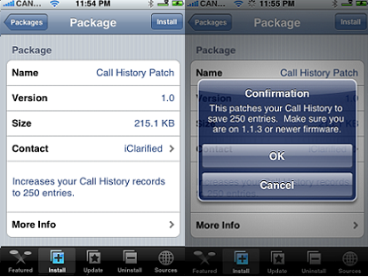 Call History Patch, aumentiamo la memoria del registro chiamate