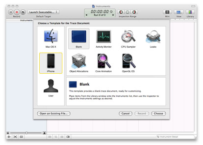 instruments iphone sdk