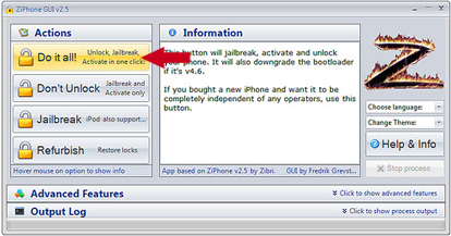 unlock ziphone windows iphone