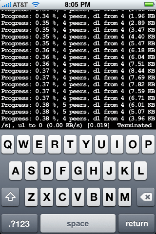 iphone torrent tranmission client