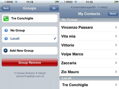 icontactsmanager per iphone