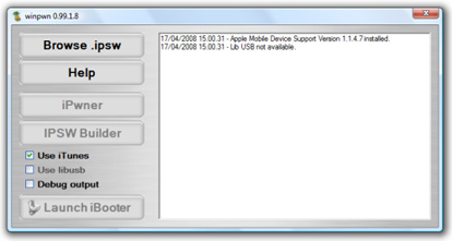 winown pwnage tool for windows iphone unlock