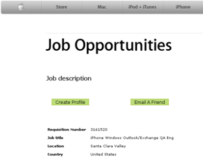 lavoro alla apple