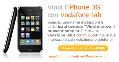 iphome_3g_vodafone_lab concorso vinci un iphone 3g vodafone lab