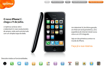 optimus iphone 3g