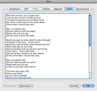 itunes lyrics