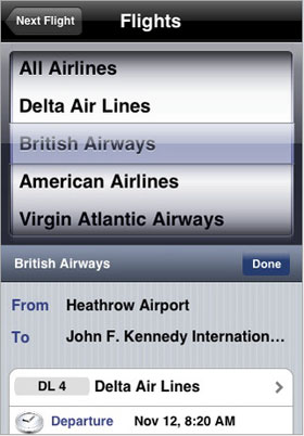 Next Flight iPhone Next Flight iPhone