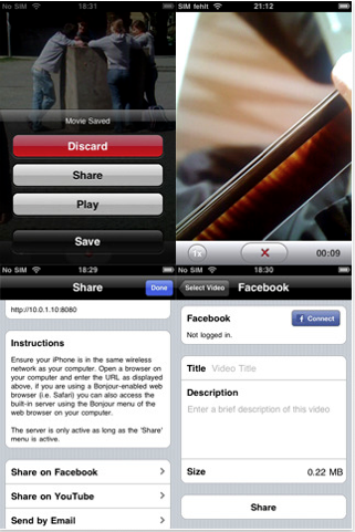 iCamcorder for iPhone 2G,3G with zoom and effects!