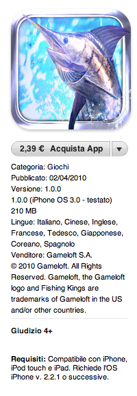 Schermata 2010 04 05 a 22.55.27 Fishing Kings: il miglior gioco di pesca per iPhone by Gameloft
