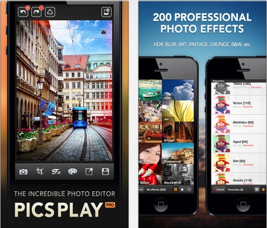 PicsPlay Pro: 200 filtri e tante features per editare le vostre foto - iPhone Italia