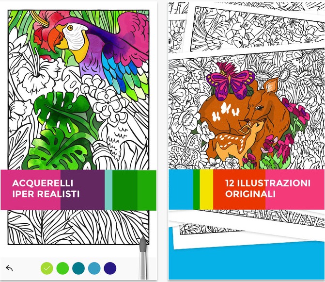 Tayasui Color: un buon libro anti-stress da colorare (anche per i